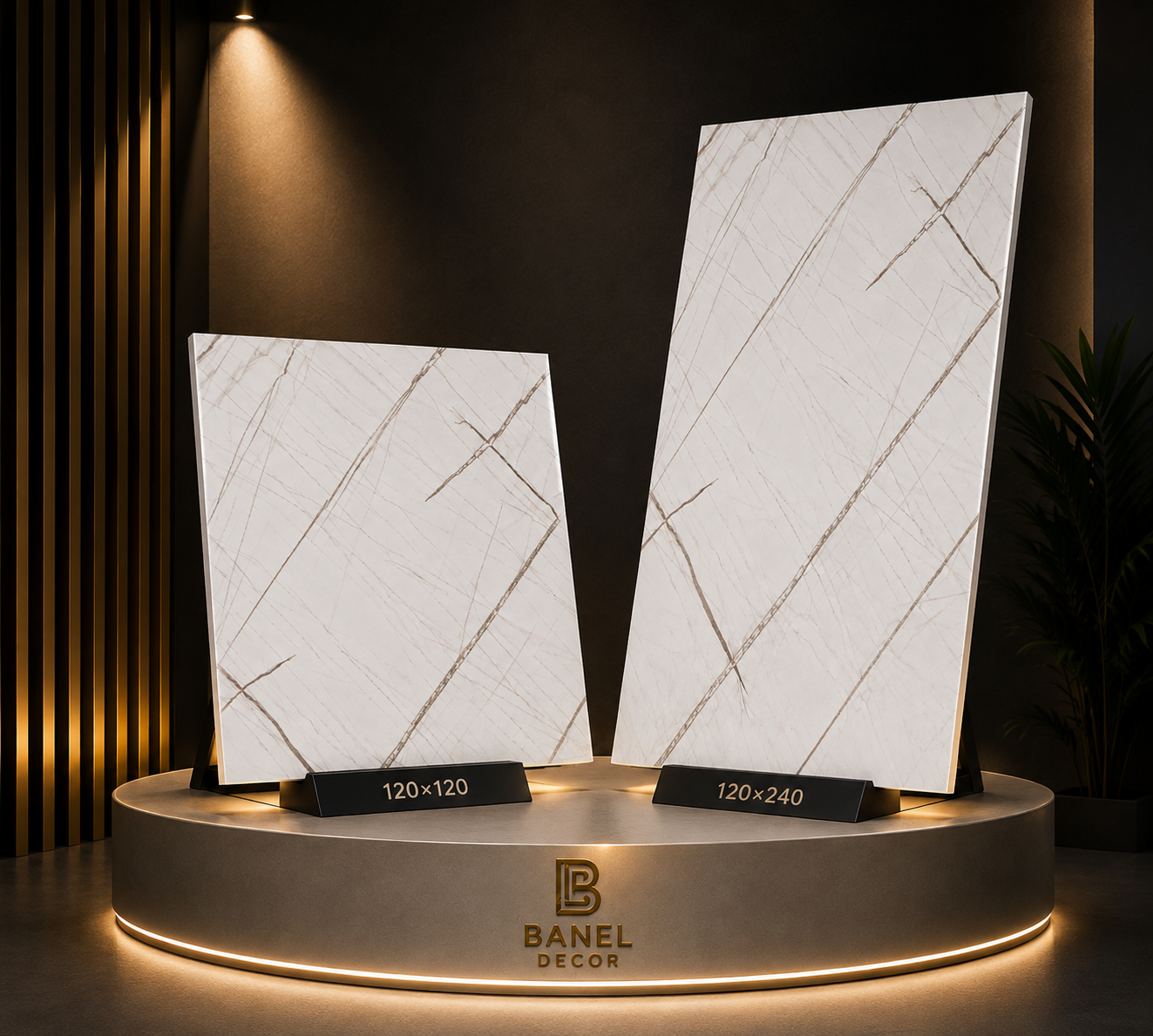کفپوش PVC اسلب سایز بزرگ پرشین پلاست اسپادانا طرح سنگ در ابعاد120×120و 120×240 سانتی متر